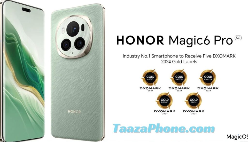 Honor Magic 6 Pro, 5600 mAh की बैटरी और 108 Mp कैमरा के साथ 2 अगस्त लॉन्च होगा।